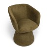 Scaun dining Sezana, metal, poliester, verde, H.79 cm, MIFU000174-GR