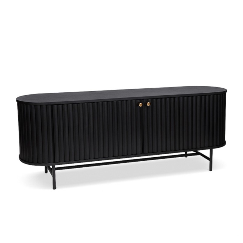 Comoda TV Samara, MDF, neagra, L.150 cm, MIFU000177-BK