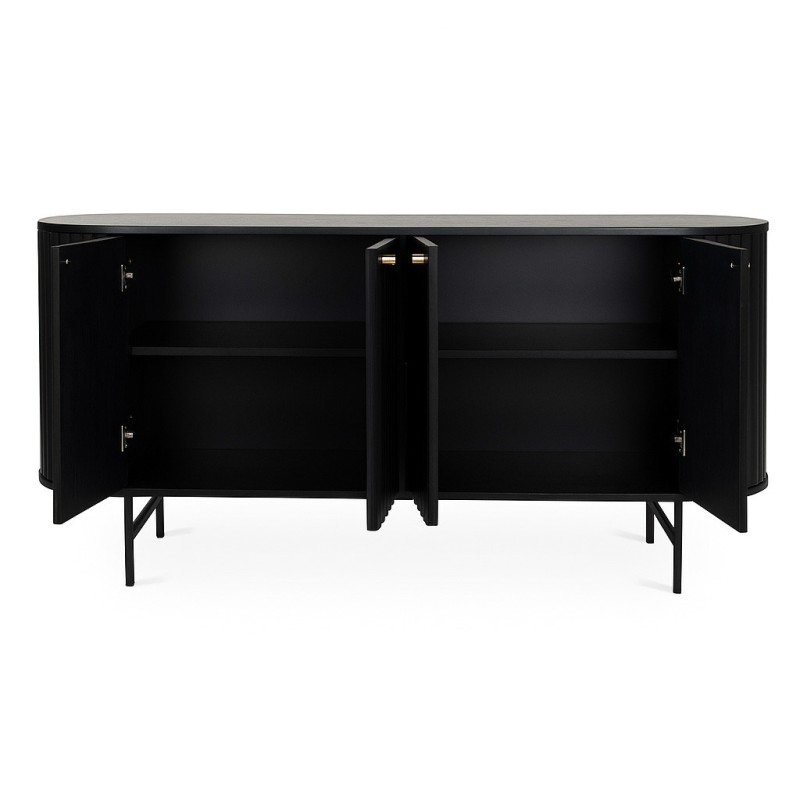 Comoda Samara, MDF, neagra, L.160 cm, MIFU000178-BK