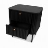 Noptiera Samara, MDF, neagra, H.55 cm, MIFU000179-BK