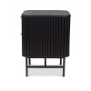 Noptiera Samara, MDF, neagra, H.55 cm, MIFU000179-BK