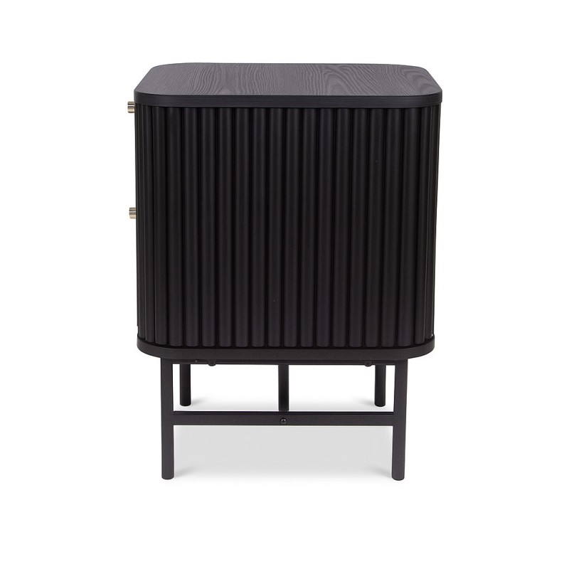 Noptiera Samara, MDF, neagra, H.55 cm, MIFU000179-BK