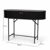 Consola Samara, MDF, neagra, L.100 cm, MIFU000180-BK
