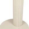 Masuta laterala Hedemora, metal, ceramica, aspect travertin, bej, D.55 cm, MIFU000181-BG
