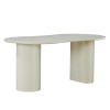 Masa dining Motala, MDF, crem, L.180 cm, MIFU000182-WH