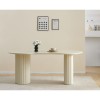 Masa dining Motala, MDF, crem, L.180 cm, MIFU000182-WH