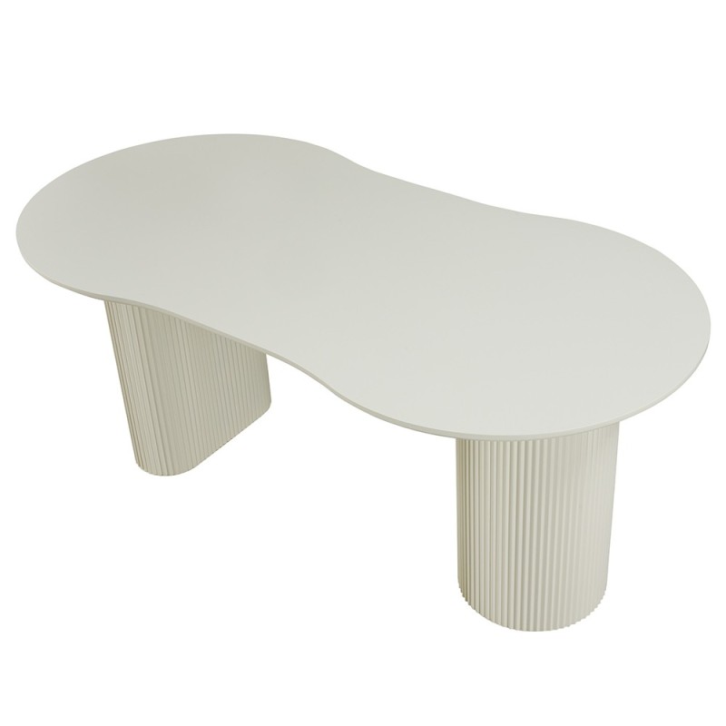 Masa dining Motala, MDF, crem, L.180 cm, MIFU000182-WH