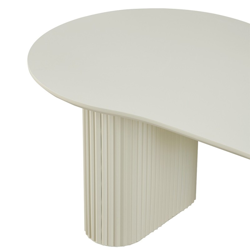 Masa dining Motala, MDF, crem, L.180 cm, MIFU000182-WH