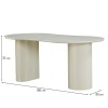 Masa dining Motala, MDF, crem, L.180 cm, MIFU000182-WH