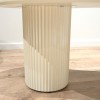 Masuta cafea Motala, metal, ceramica, aspect travertin, bej, L.120 cm, MIFU000183-BG