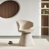 Scaun dining rotativ Hanover, metal, poliester, bej, H.79 cm, MIFU000185-BG