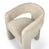 Scaun dining Jena, metal, poliester, boucle, taupe, H.75 cm, MIFU000186-BR