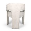 Scaun dining Jena, metal, poliester, boucle, alb, H.75 cm, MIFU000186-WH