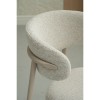 Scaun dining Hamina, metal, poliester, bej, H.79 cm, MIFU000188-BG