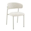 Scaun dining Hamina, metal, poliester, bej, H.79 cm, MIFU000188-BG