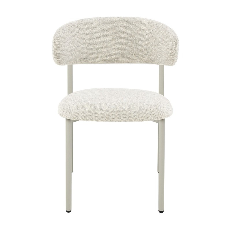 Scaun dining Hamina, metal, poliester, bej, H.79 cm, MIFU000188-BG