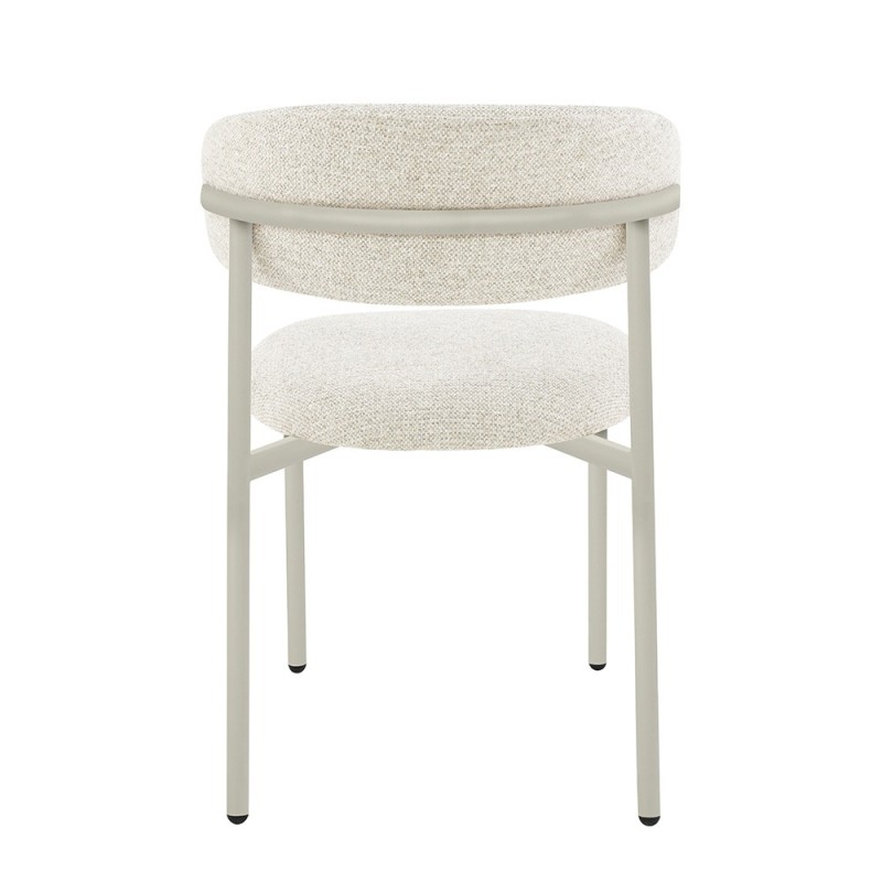 Scaun dining Hamina, metal, poliester, bej, H.79 cm, MIFU000188-BG