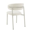 Scaun dining Hamina, metal, poliester, bej, H.79 cm, MIFU000188-BG