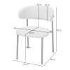 Scaun dining Hamina, metal, poliester, spuma, maro, H.79 cm, MIFU000188-WALN