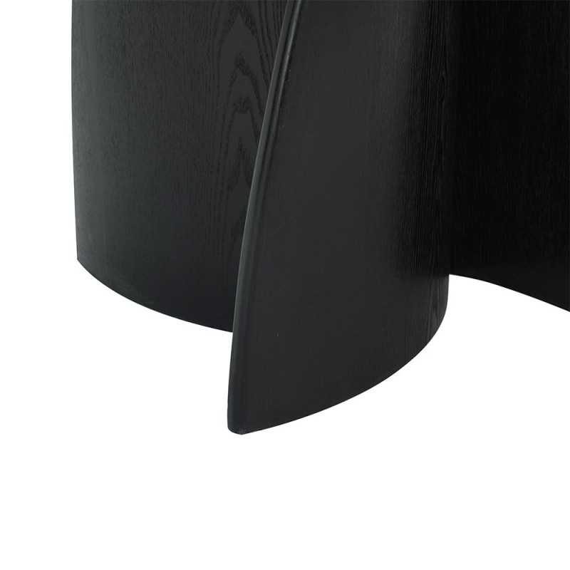 Masa dining Kerava, MDF, neagra, D.120 cm, MIFU000189-BK