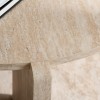 Masuta de cafea Ulvila, MDF, aspect travertin, bej, D.80 cm, MIFU000190-SD