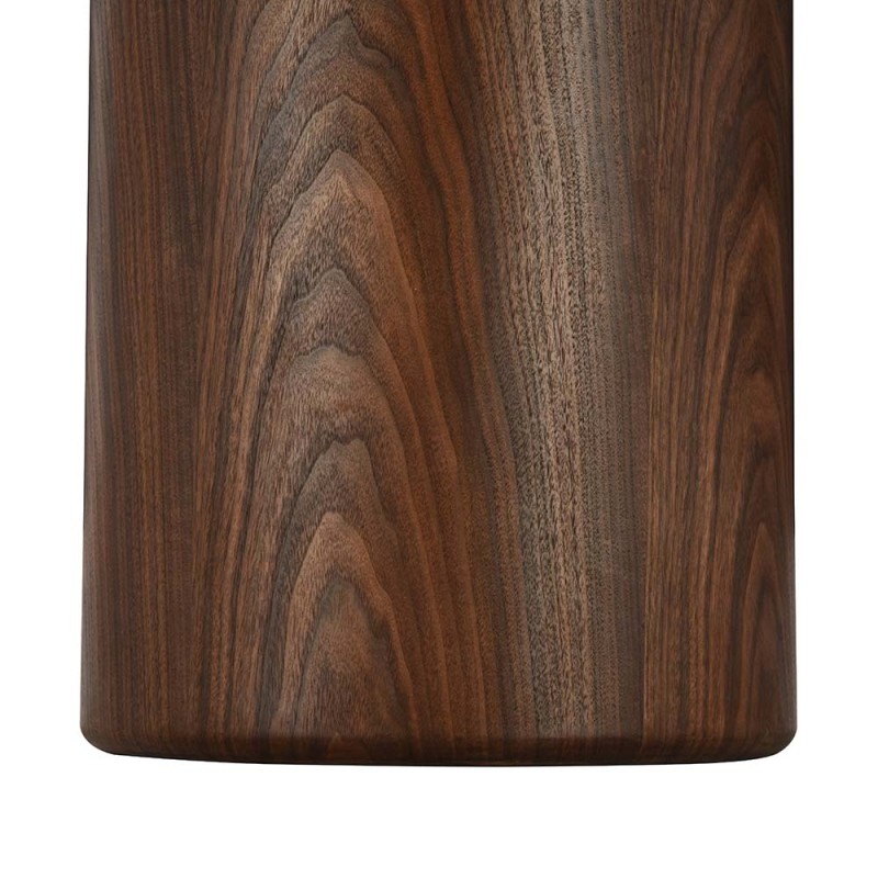 Masa dining Somero, MDF, ceramica, maro/alb, D.120 cm, MIFU000191-BR