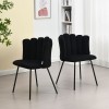 Scaun dining Julfa, metal, poliester, negru, H.81 cm, MIFU000195-BK