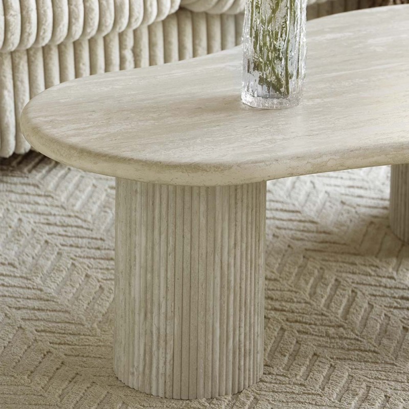 Masuta cafea Tovuz, MDF, gri deschis, L.130 cm, MIFU000196-LGY