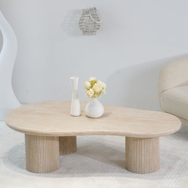 Masuta cafea Tovuz, MDF, bej, L.130 cm, MIFU000196-SD
