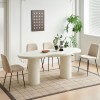 Masa dining Utena, MDF, alba, L.200 cm, MIFU000197-WH