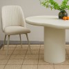 Masa dining Utena, MDF, alba, L.200 cm, MIFU000197-WH