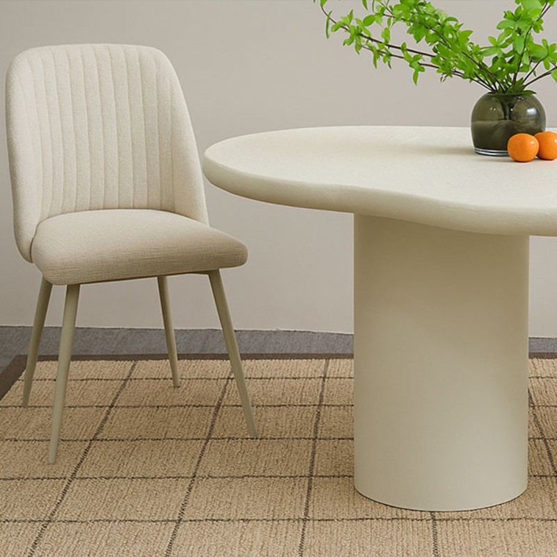 Masa dining Utena, MDF, alba, L.200 cm, MIFU000197-WH