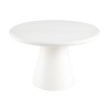 Masa dining Venta, MDF, alba, D.130 cm, MIFU000198-WH