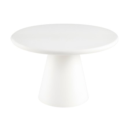 Masa dining Venta, MDF, alba, D.130 cm, MIFU000198-WH