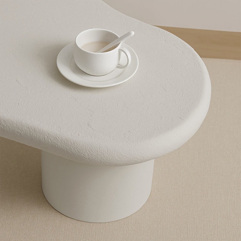 Masuta cafea Utena, MDF, alb mat, L.120 cm, MIFU000199-WH