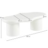 Masuta cafea Utena, MDF, alb mat, L.120 cm, MIFU000199-WH