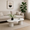 Masuta cafea Utena, MDF, alb mat, L.120 cm, MIFU000199-WH