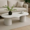 Masuta cafea Utena, MDF, alb mat, L.120 cm, MIFU000199-WH