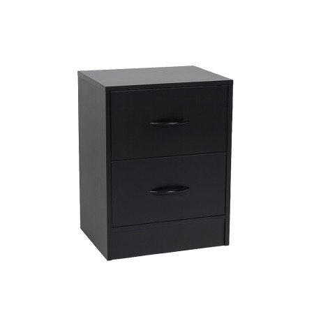 Noptiera Navan, MDF, neagra, H.52 cm, MIFU000202-BK