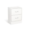 Noptiera Navan, MDF, alba, H.52 cm, MIFU000202-WH