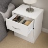 Noptiera Navan, MDF, alba, H.52 cm, MIFU000202-WH