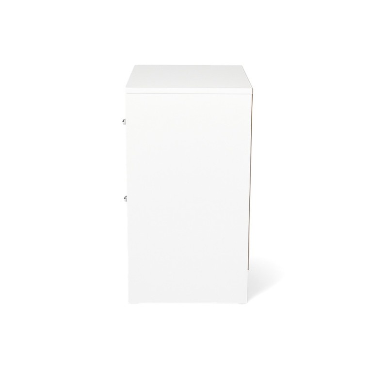 Noptiera Navan, MDF, alba, H.52 cm, MIFU000202-WH