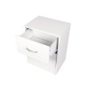 Noptiera Navan, MDF, alba, H.52 cm, MIFU000202-WH