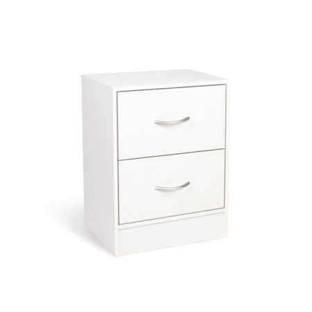 Noptiera Navan, MDF, alba, H.52 cm, MIFU000202-WH
