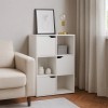 Biblioteca Mallow, MDF, alba, H.90 cm, MIFU000204-WH