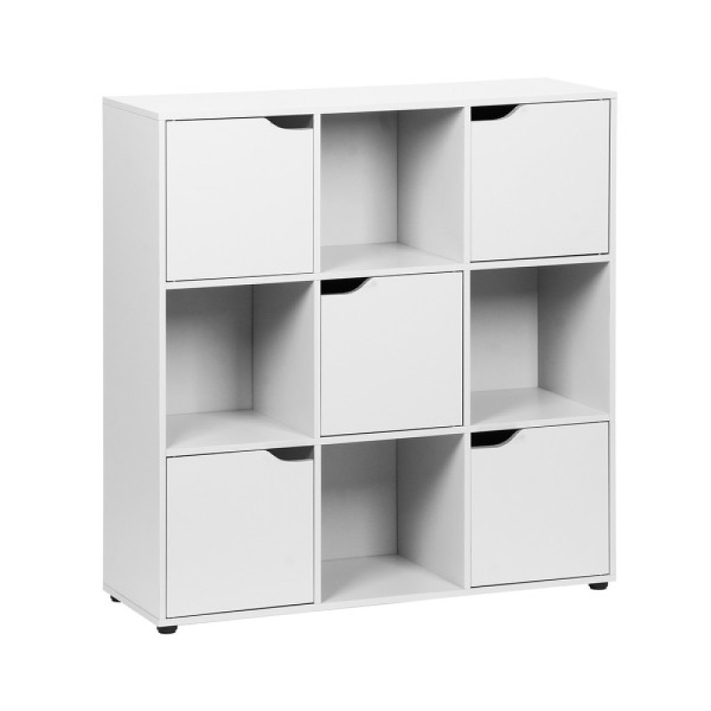 Biblioteca Tramore, MDF, alba, H.90 cm, MIFU000205-WH