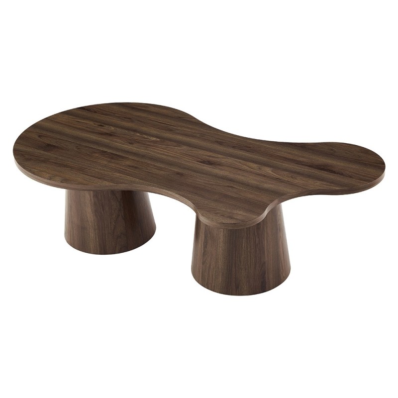 Masuta cafea Toulon, MDF, aspect de nuc, maro, L.150 cm, MIFU000209-WALN