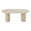 Masuta cafea Calais, MDF, aspect travertin, bej, L.120 cm, MIFU000212-BG