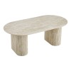 Masuta cafea Calais, MDF, aspect travertin, bej, L.120 cm, MIFU000212-BG