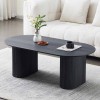 Masuta cafea Calais, MDF, neagra, L.120 cm, MIFU000212-BK